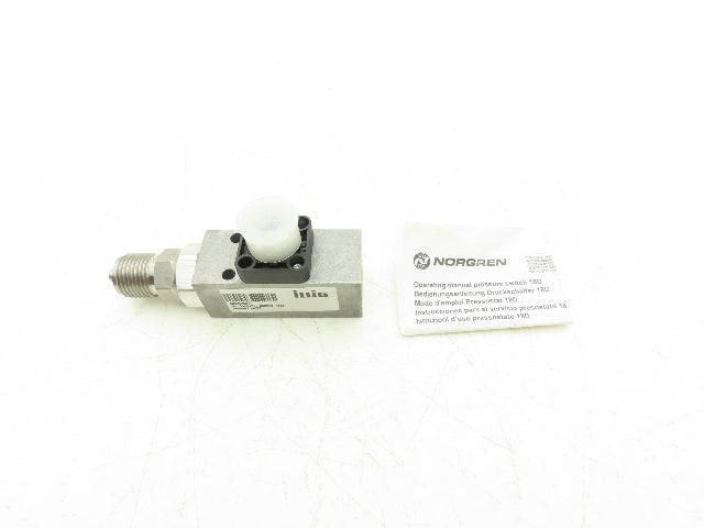 Norgren 0880313 Pressure Switch Monitors Gas/Air 1/2" Port Size 9-120 PSI Preset