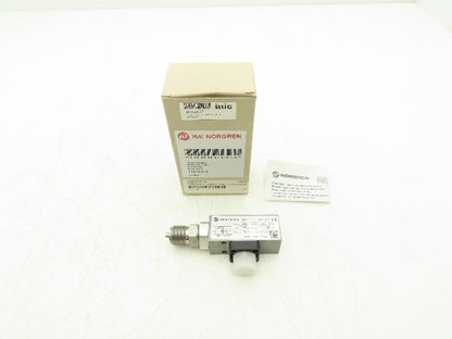 Norgren 0880313 Pressure Switch Monitors Gas/Air 1/2" Port Size 9-120 PSI Preset