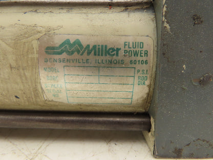 Miller Fluid Power NA Hydraulic Cylinder 3-1/4" x 6" Stroke 2500PSI Clevis Mount