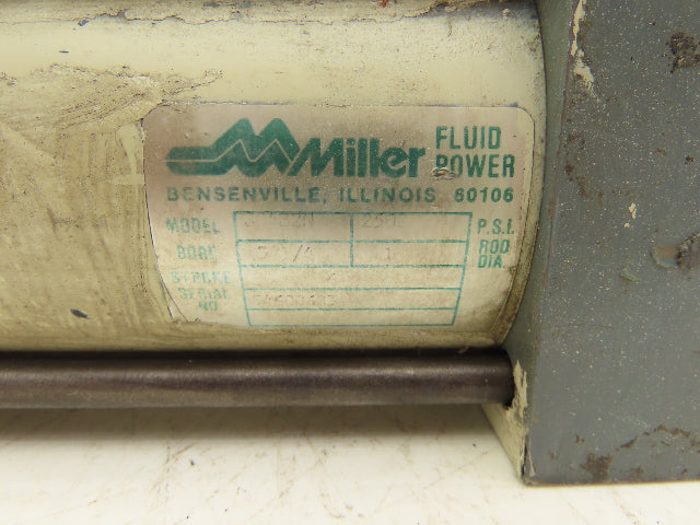 Miller Fluid Power NA Hydraulic Cylinder 3-1/4" x 6" Stroke 2500PSI Clevis Mount