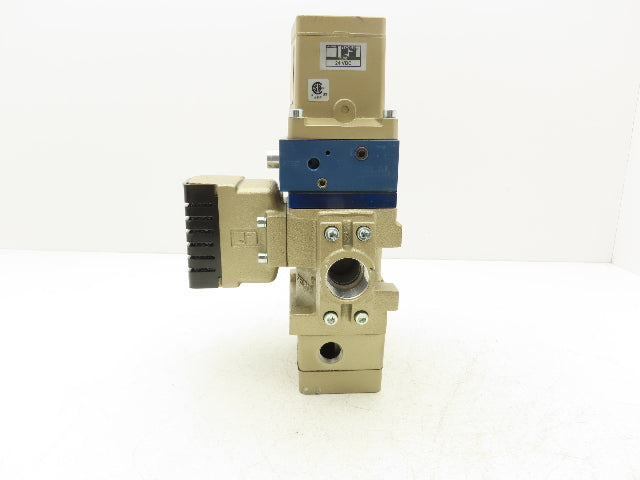 Ross 3573A4202 Pneumatic Solenoid Double Valve 24VDC 1"NPT 2-8.5 Bar