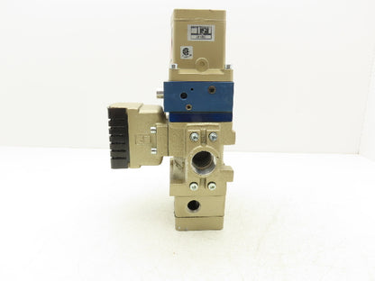 Ross 3573A4202 Pneumatic Solenoid Double Valve 24VDC 1"NPT 2-8.5 Bar