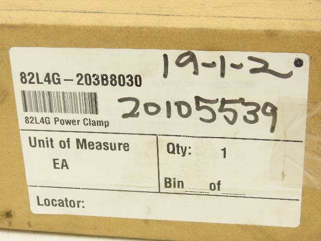 Destaco 82L4G-203B8030 Pneumatic Power Clamp 3360 Lbs Holding 90° Swivel