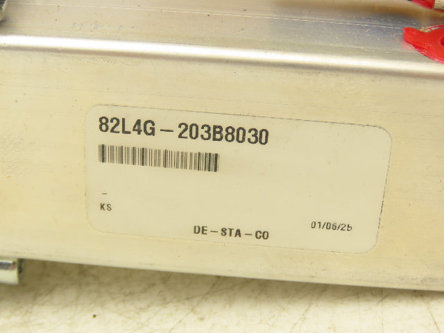 Destaco 82L4G-203B8030 Pneumatic Power Clamp 3360 Lbs Holding 90° Swivel