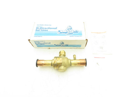 Cyclemaster AC17865 Bi-Directional Ball Valve W/Access 1-1/8" Refrigeration