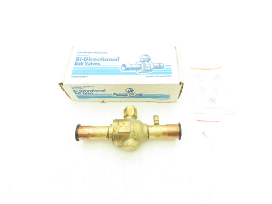 Cyclemaster AC17865 Bi-Directional Ball Valve W/Access 1-1/8" Refrigeration