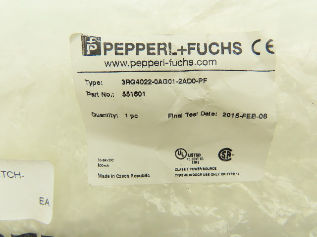 Pepperl+Fuchs 551801 Inductive Proximity Sensor Limit Switch 10m Cable