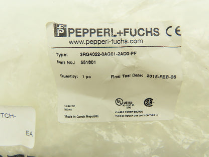 Pepperl+Fuchs 551801 Inductive Proximity Sensor Limit Switch 10m Cable