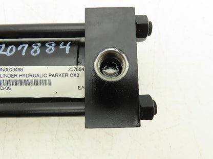 Parker Pneumatic Cylinder 2.5" Bore 6" Stroke 3000 PSI 1" Rod 3/4"-16 Trunnion