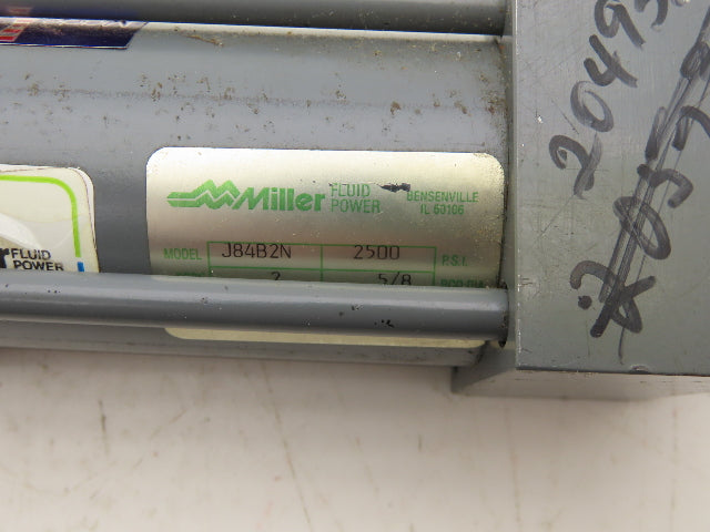 Miller Fluid Power J84B2N Hydraulic Cylinder 2" x 3" Stroke 2500PSI Clevis Mount