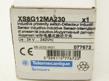 Telemecanique XS8G12MA230 Inductive Proximity Switch Detector Sensor 240V 200mA