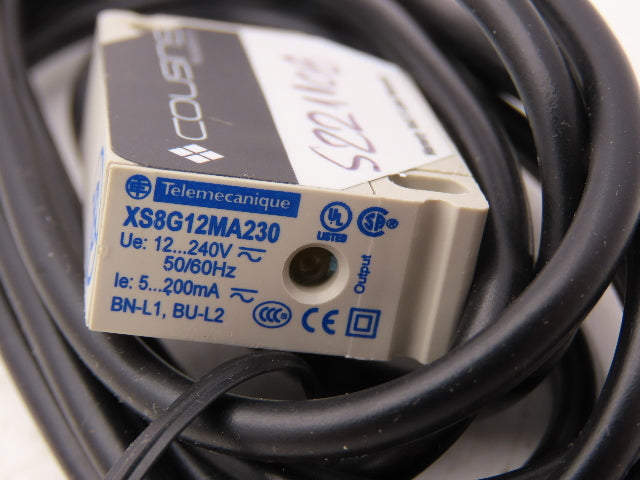 Telemecanique XS8G12MA230 Inductive Proximity Switch Detector Sensor 240V 200mA