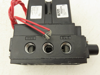 Parker SS20203701 Pneumatic Solenoid Valve 5 Port 3/8"NPT 150 PSIG 120V 50/60 Hz