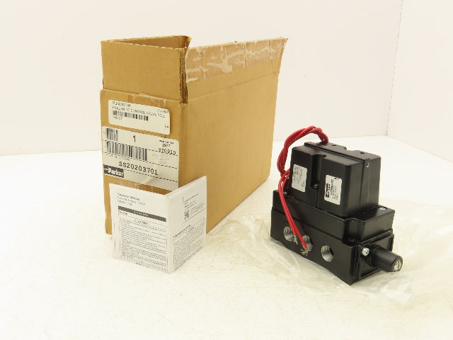 Parker SS20203701 Pneumatic Solenoid Valve 5 Port 3/8"NPT 150 PSIG 120V 50/60 Hz