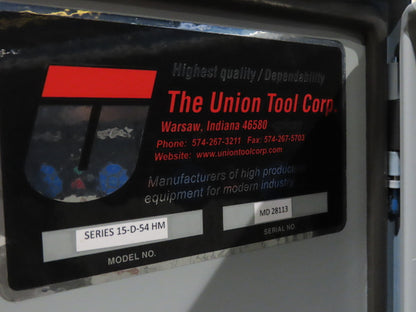 Union Tool 54" Hot Melt Roll Coater Glue Applicator Laminator Nordson Versablue