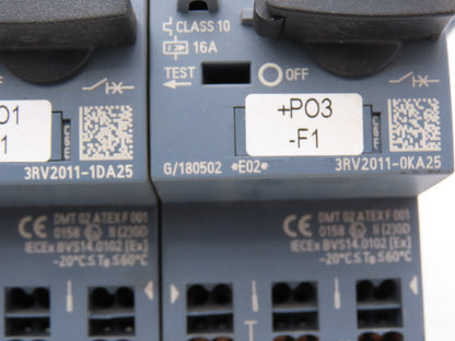Siemens 3RV2917-5D | 3RV2411-1DA20 Bus Bar Circuit Breaker Assembly