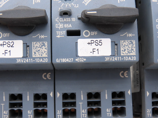 Siemens 3RV2917-5D | 3RV2411-1DA20 Bus Bar Circuit Breaker Assembly