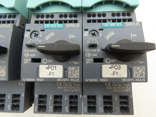 Siemens 3RV2917-5D | 3RV2411-1DA20 Bus Bar Circuit Breaker Assembly