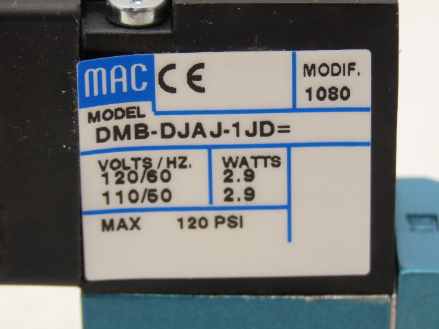 MAC 411A-B0A-DM-DJAJ-1JD=1080 Pneumatic Solenoid Valve NUMUR Interface 5/2