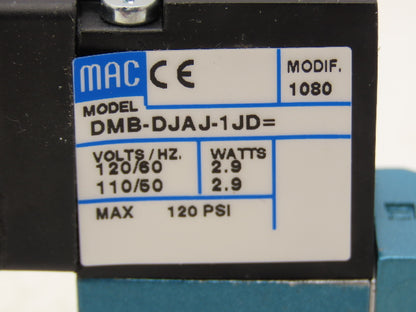 MAC 411A-B0A-DM-DJAJ-1JD=1080 Pneumatic Solenoid Valve NUMUR Interface 5/2