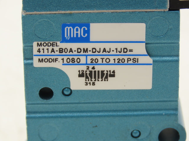 MAC 411A-B0A-DM-DJAJ-1JD=1080 Pneumatic Solenoid Valve NUMUR Interface 5/2