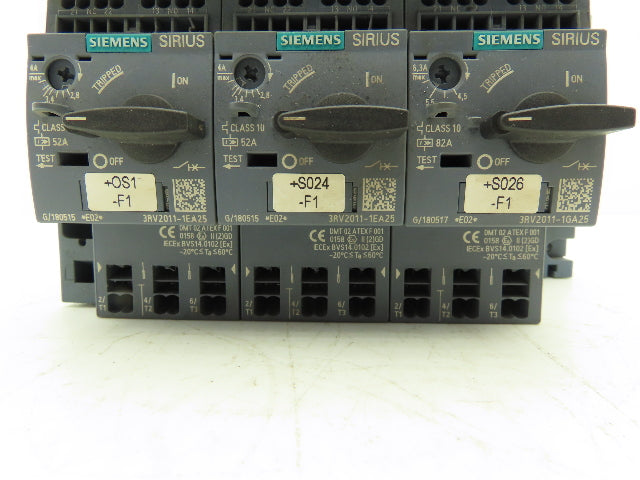 Siemens 3RV2011-1EA25 3RV2011-1GA25 Bus Bar Circuit Breaker Assembly