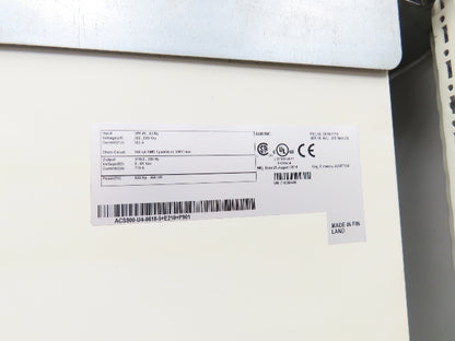 ABB ACS800-PC-0610-5+B055+M604 VFD Variable Speed AC Drive 600Hp 480V 3Ph
