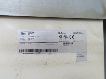 ABB ACS800-U4-0320-5+E210+P901 VFD Variable Speed AC Drive 350Hp 480V 3Ph
