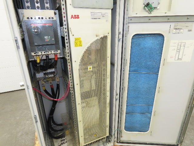 ABB ACS800-PC-0320-5+B055 VFD Variable Speed AC Drive 350Hp 480V 3Ph Cabinet
