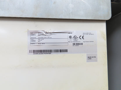 ABB ACS800-PC-0320-5+B055 VFD Variable Speed AC Drive 350Hp 480V 3Ph Cabinet