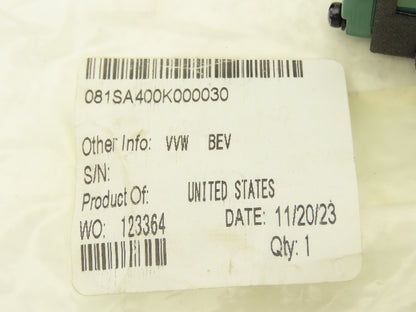 Numatics 081SA400K000030 Pneumatic Solenoid Valve 150PSIG 110-120V/50-60Hz
