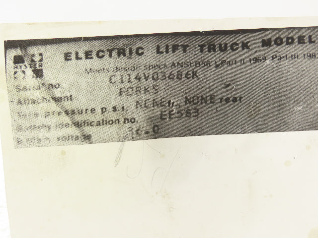 General Electric IC4482CTTA150AH142XN Forklift Motor Contactor 36V Off E30XL