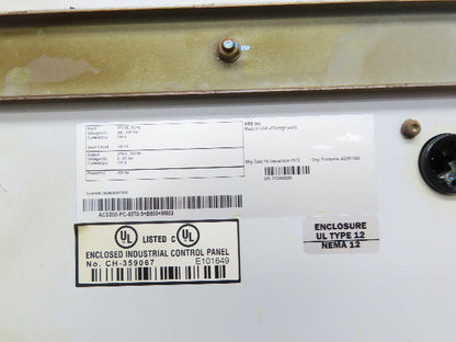 ABB ACS800-U4-0270-5+E210+P901 VFD Variable Speed AC Drive 250Hp 480V 3Ph