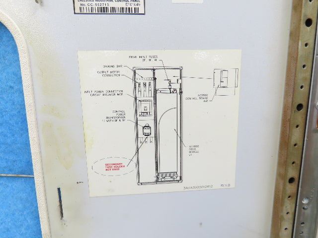 ABB ACS800-U4-0270-5+E210+P901 VFD Variable Speed Motor Drive 250Hp 480V 3Ph