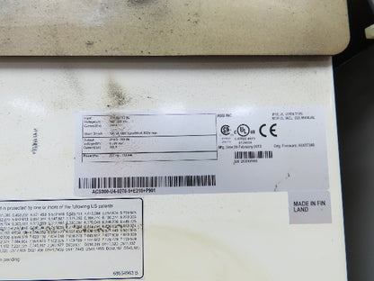 ABB ACS800-U4-0270-5+E210+P901 VFD Variable Speed Motor Drive 250Hp 480V 3Ph