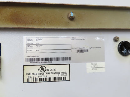 ABB ACS800-U4-0270-5+E210+P901 VFD Variable Speed Motor Drive 250Hp 480V 3Ph