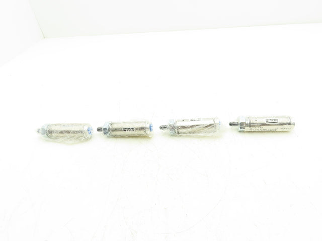 Parker 0.88NSR01.00 Pneumatic Cylinder 7/8" Bore x 1" Stroke Nose Mount Lot of 4