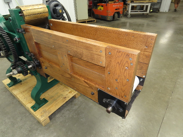 Buckeye Iron Brass Tobacco Shredder Cutter Vintage Showroom Quality 2Hp Motor