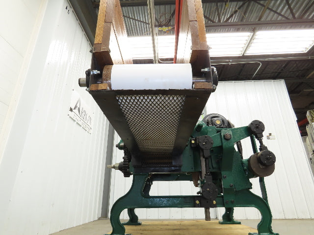 Buckeye Iron Brass Tobacco Shredder Cutter Vintage Showroom Quality 2Hp Motor