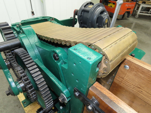 Buckeye Iron Brass Tobacco Shredder Cutter Vintage Showroom Quality 2Hp Motor