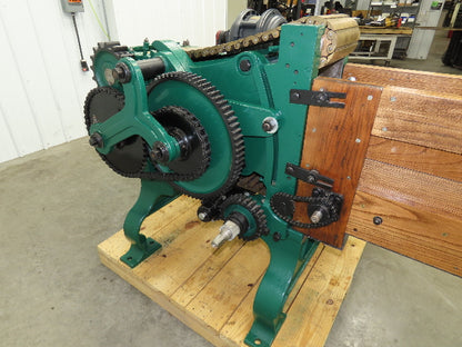 Buckeye Iron Brass Tobacco Shredder Cutter Vintage Showroom Quality 2Hp Motor