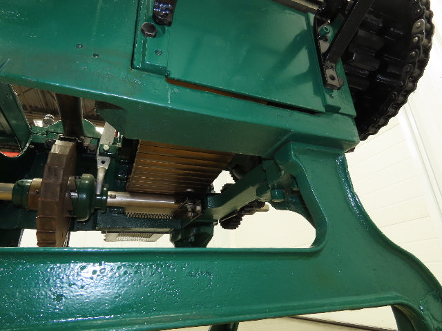 Buckeye Iron Brass Tobacco Shredder Cutter Vintage Showroom Quality 2Hp Motor