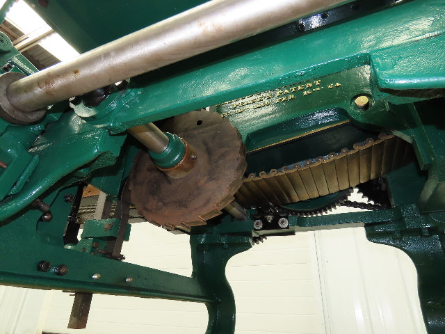 Buckeye Iron Brass Tobacco Shredder Cutter Vintage Showroom Quality 2Hp Motor