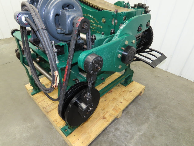 Buckeye Iron Brass Tobacco Shredder Cutter Vintage Showroom Quality 2Hp Motor