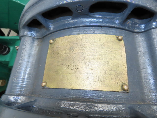 Buckeye Iron Brass Tobacco Shredder Cutter Vintage Showroom Quality 2Hp Motor