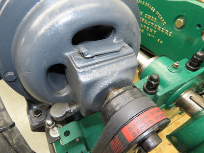 Buckeye Iron Brass Tobacco Shredder Cutter Vintage Showroom Quality 2Hp Motor
