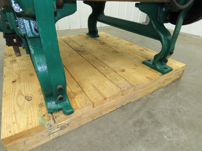 Buckeye Iron Brass Tobacco Shredder Cutter Vintage Showroom Quality 2Hp Motor