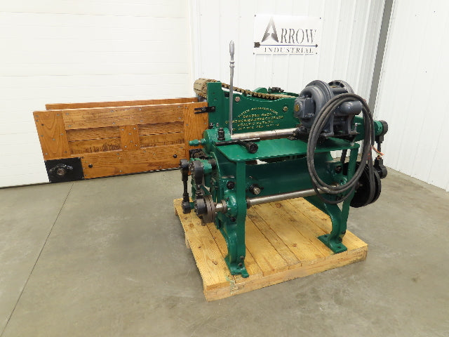 Buckeye Iron Brass Tobacco Shredder Cutter Vintage Showroom Quality 2Hp Motor