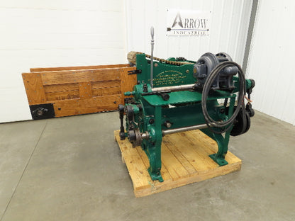 Buckeye Iron Brass Tobacco Shredder Cutter Vintage Showroom Quality 2Hp Motor