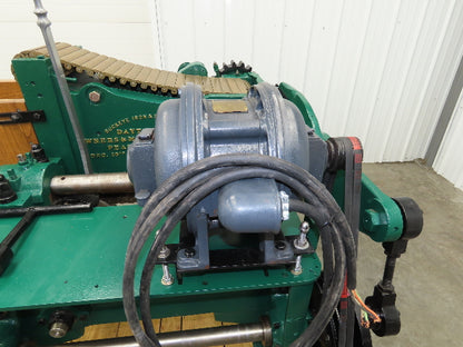 Buckeye Iron Brass Tobacco Shredder Cutter Vintage Showroom Quality 2Hp Motor